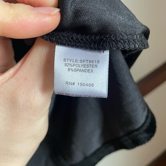 NWT 41 Hawthorn Black Velvet Relaxed Blouse - Picture 7 of 8